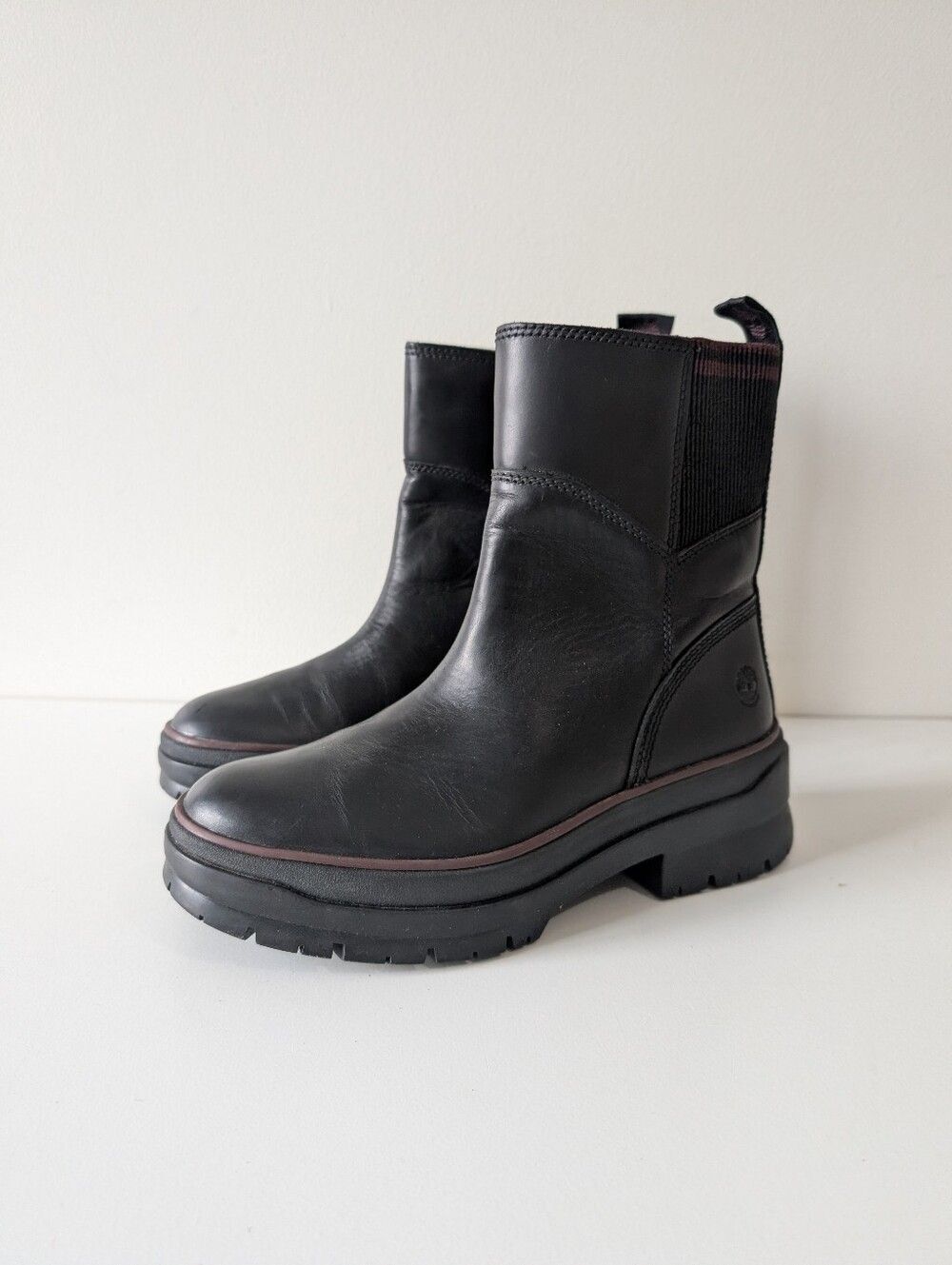 Timberland Malynn Mid  Waterproof Black Leather Boots (7)